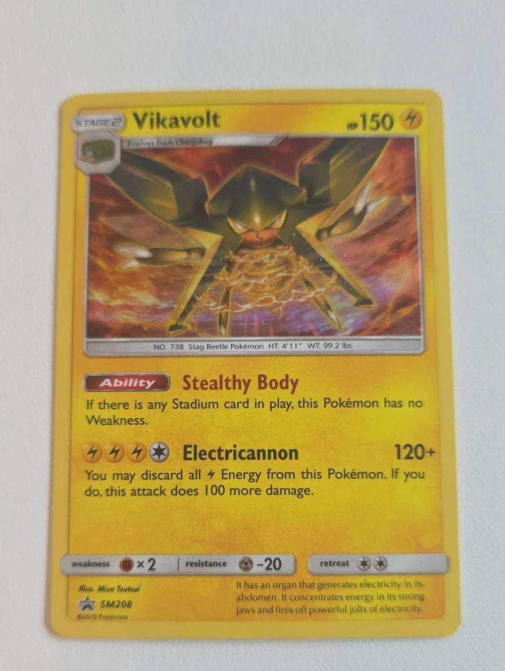 Pokemon Vikavolt Trading Card